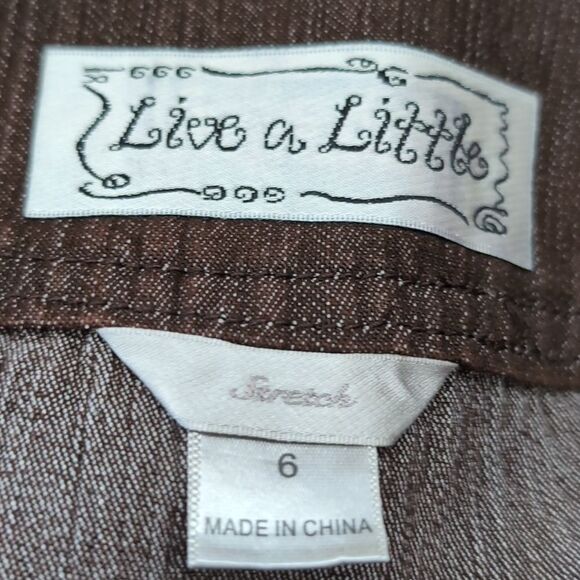 Unique find Mocha brown tired boho  denim jean maxi skirt size 6 - Picture 6 of 9